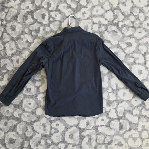 Lululemon Long Sleeve Button Down Shirt BUNDLE OF 2 Gray Blue Mens Medium - Picture 5 of 11